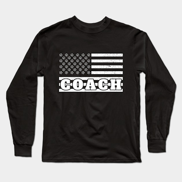 Soccer Coach In Flag Long Sleeve T-Shirt by mrdatvip1